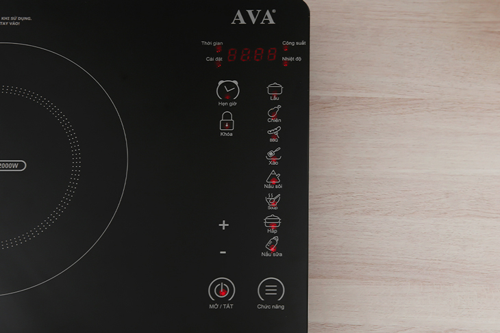 Bếp từ AVA FYM20-71 được tích hợp tính năng tự ngắt khi quá nhiệt đảm bảo an toàn cho người dùng