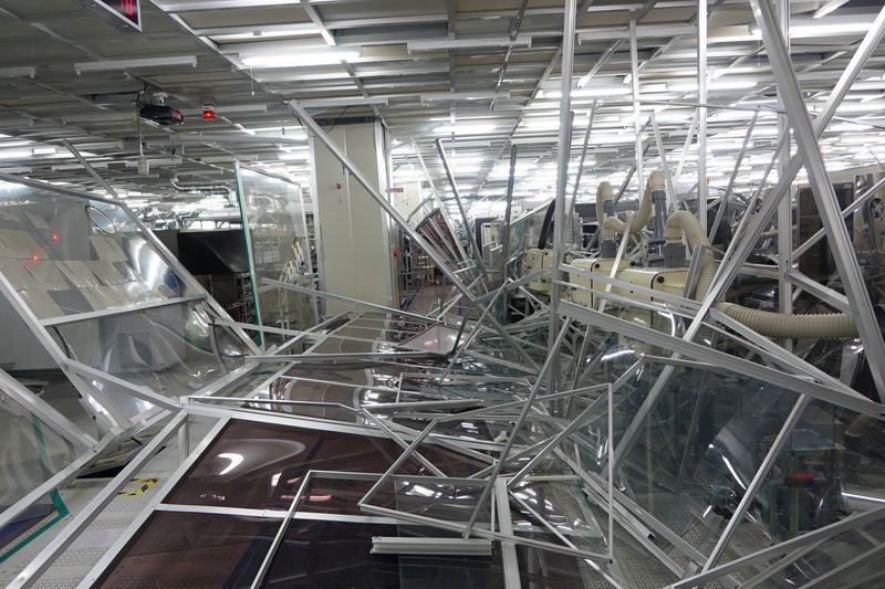 Thiệt hại tại nhà máy Kumamoto của Sony sau khi trận động đất diễn ra