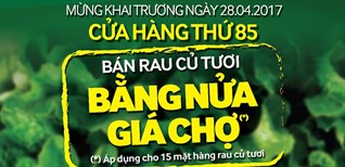 Siêu thị Bách hoá XANH 314A Hương Lộ 8 khai trường ngày 28/4/2017