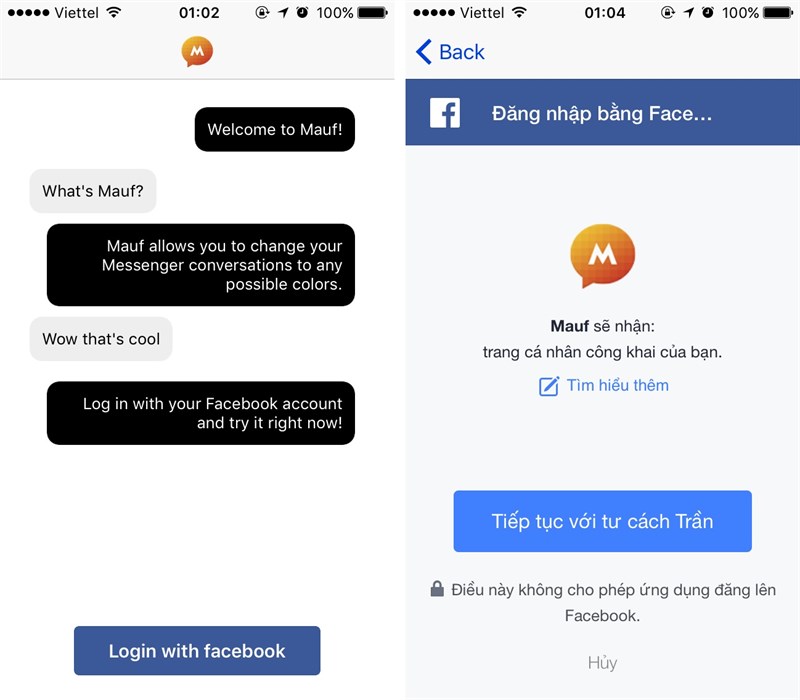 Với màu Facebook Messenger đen trên iPhone, bạn sẽ có một trải nghiệm mới mẻ, khác biệt với giao diện truyền thống, giúp bạn tự tin và nổi bật hơn khi nhắn tin với bạn bè.