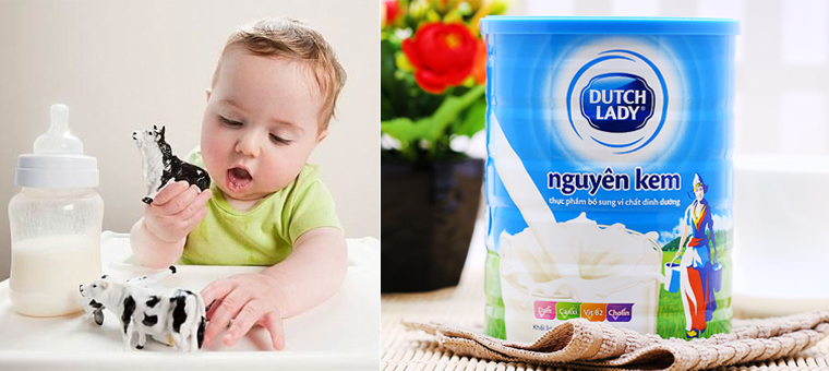 Bé dưới 1 tuổi không nên dùng sữa bột nguyên kem Bé dưới 1 tuổi không nên dùng sữa bột nguyên kem