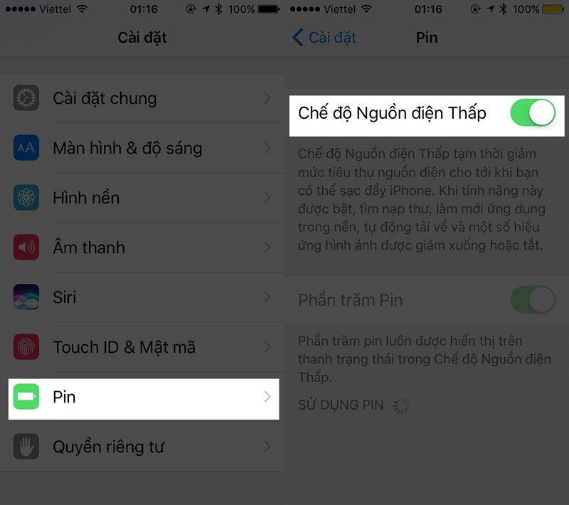nguồn điện thấp
