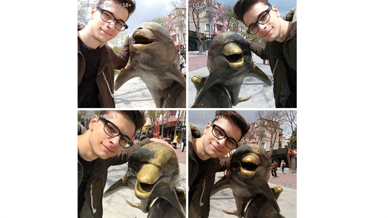 So sánh camera selfie LG G6, Galaxy S8 Plus, Iphone 7 và Google Pixel