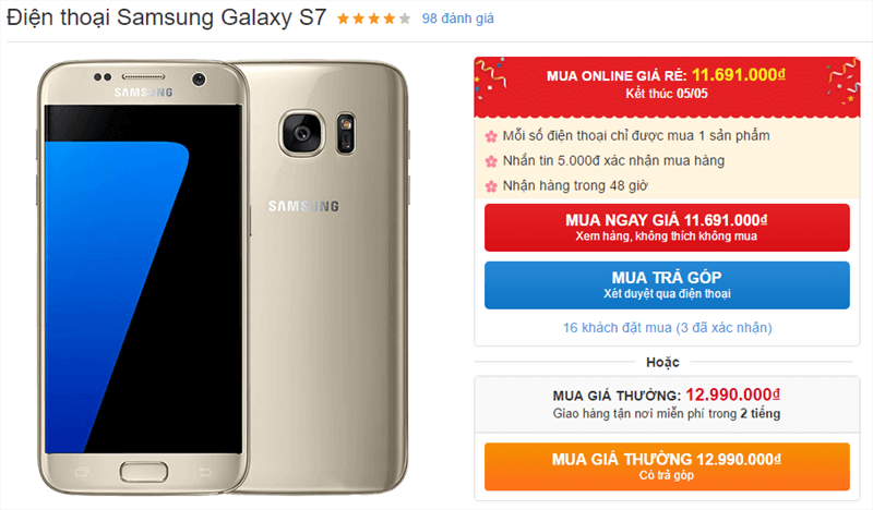 Hơn 11 triệu mà có chiếc flagship đẳng cấp của Samsung như thế này thì quá ngon!