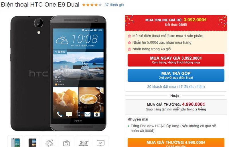 Loạt smartphone HTC cấu hình cao đang được giảm giá mạnh mẽ Loạt smartphone HTC cấu hình cao đang được giảm giá mạnh mẽ
