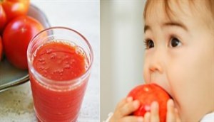 Cho bé uống nước ép cà chua - Những điều mẹ cần biết