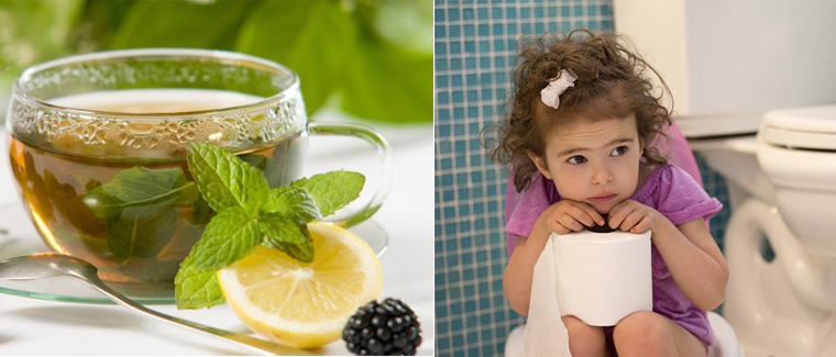 Uống trà dễ ảnh hưởng tới hệ tiêu hóa chưa hoàn thiện của các bé