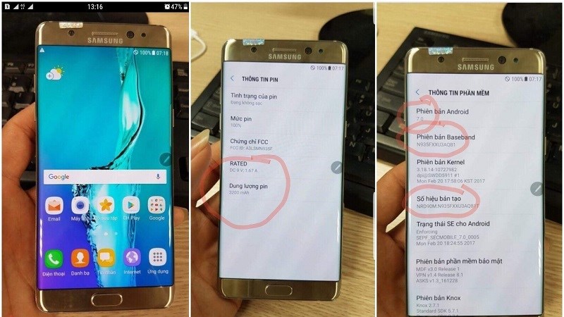 ảnh Galaxy Note 7 tân trang