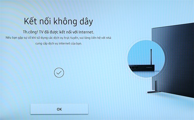 Hướng dẫn cài đặt mạng Internet cho Smart tivi Samsung
