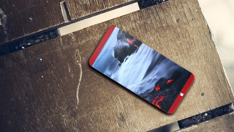 Ảnh concept iPhone 8 màu đỏ Ảnh concept iPhone 8 màu đỏ