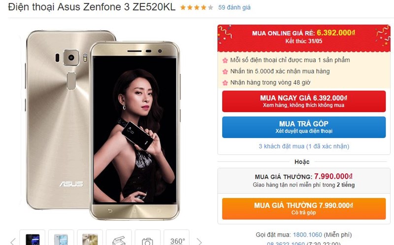 ZenFone 3 với thiết kế sang chảnh, RAM 4GB, camera 8/16MP hạ giá sốc ZenFone 3 với thiết kế sang chảnh, RAM 4GB, camera 8/16MP hạ giá sốc