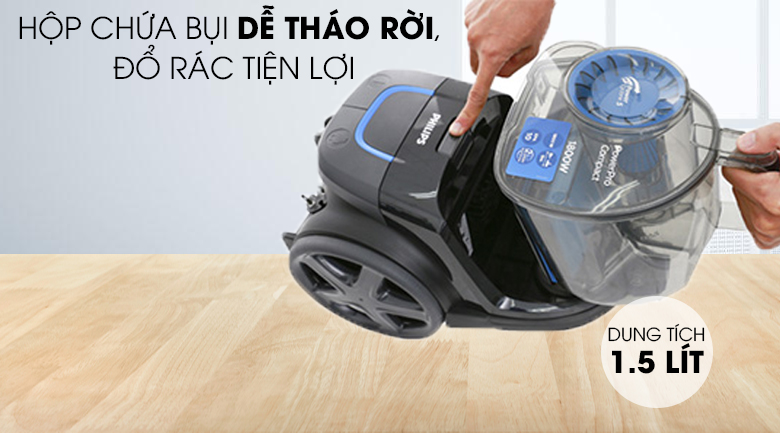 Máy hút bụi dạng hộp được biết đến với tên gọi khác là máy hút bụi không túi Máy hút bụi dạng hộp được biết đến với tên gọi khác là máy hút bụi không túi