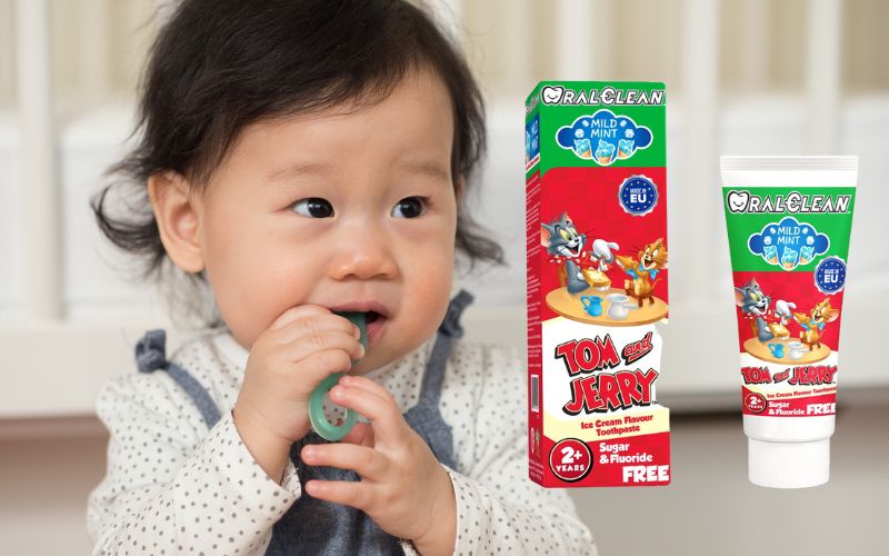 Kem đánh răng cho bé trên 2 tuổi Oral-Clean