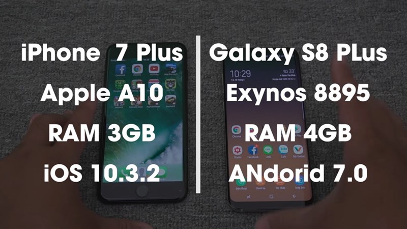 Đọ tốc độ iPhone 7 Plus vs Galaxy S8 Plus: Thiết bị nào có hiệu năng tốt nhất? - ảnh 1 Đọ tốc độ iPhone 7 Plus vs Galaxy S8 Plus: Thiết bị nào có hiệu năng tốt nhất? - ảnh 1