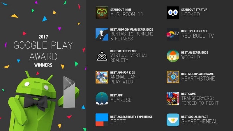 12 ứng dụng đạt giải Play Award 12 ứng dụng đạt giải Play Award