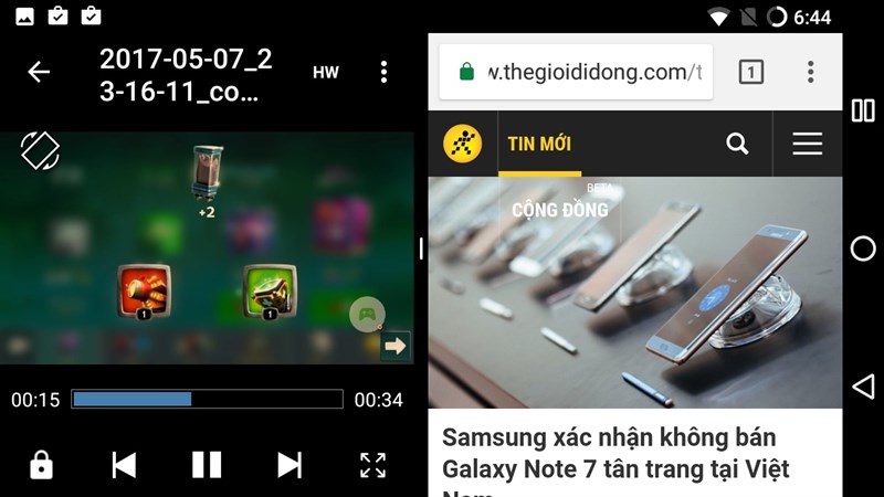 Parallel Windows for Nougat 6