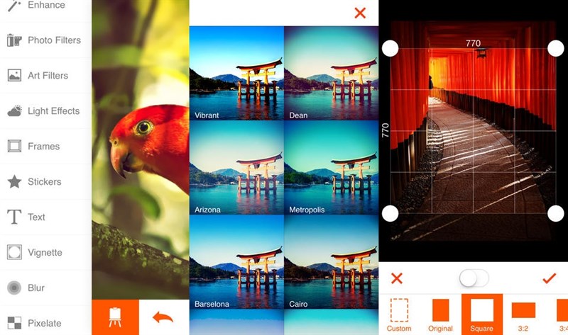 Trước khi được miễn phí Phoenix Photo Editor có giá 0,99 USD