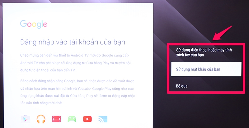 Đăng nhập tài khoản Google