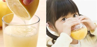Có nên cho bé uống nước ép bưởi?