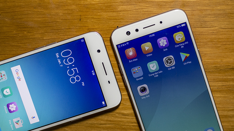 So sánh Oppo F3 và F1s 2017