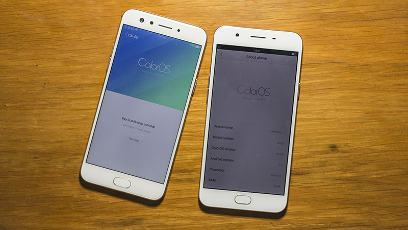 So sánh Oppo F3 và F1s 2017