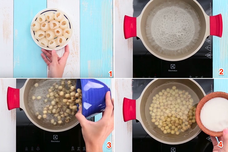Cách nấu chè vải hạt sen, ăn là phải khen Cách nấu chè vải hạt sen, ăn là phải khen