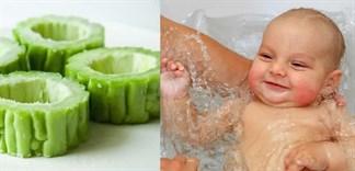 Cẩn thận với sữa tắm khổ qua cho bé
