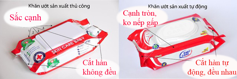 Cách phân biệt khăn giấy ướt giả và thật Cách phân biệt khăn giấy ướt giả và thật