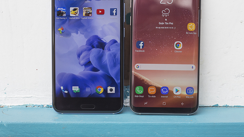 Đọ dáng Galaxy S8 Plus và HTC U11 Đọ dáng Galaxy S8 Plus và HTC U11