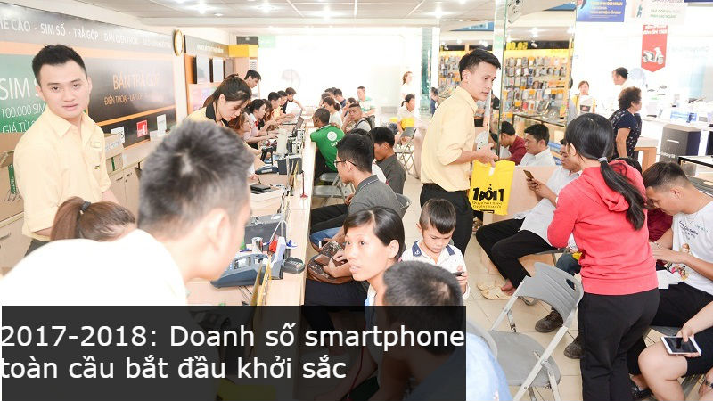 Thị trường smartphone toàn cầu lấy đà tăng trưởng trong năm 2017