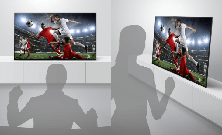 Điểm độc đáo của công nghệ màn hình OLED trên tivi Sony > Hình ảnh rõ nét dùng ngồi ở bất kì vị trí nào