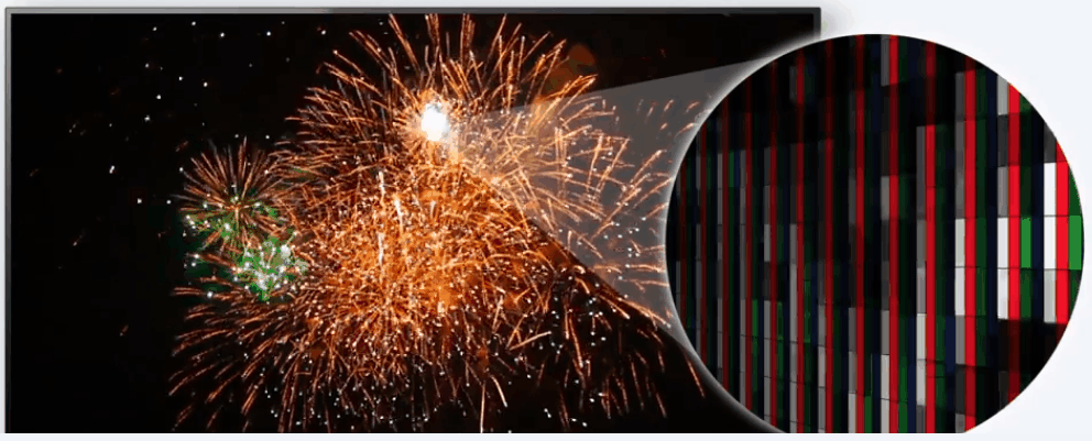 Điểm độc đáo của công nghệ màn hình OLED trên tivi Sony > Hàng triệu điểm ảnh được điều khiển riêng biệt