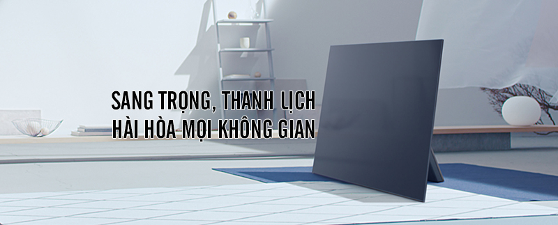 Chiêm ngưỡng thiết kế đầy sang trọng của dòng tivi OLED Sony A1 > Thiết kế hài hòa mọi không gian kiến trúc 