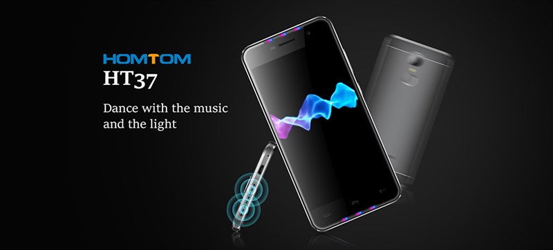 Homtom HT37 điện thoại thiết kế đẹp, trang bị chip âm thanh AWINIC Smartphone kim loại nguyên khối, chip âm thanh cao cấp và dàn LED nhấp nháy có giá chỉ 1.8 triệu