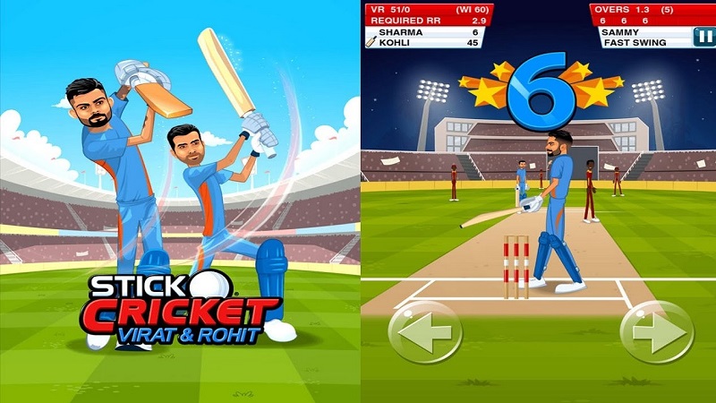 Stick Cricket Virat and Rohit