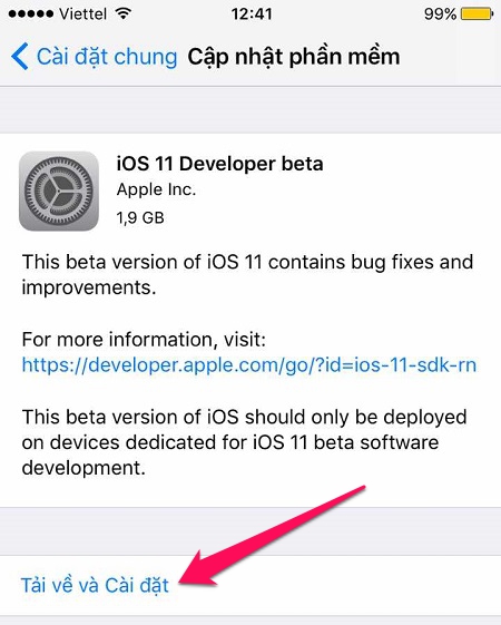 Cách cập nhật iPhone, iPad lên phiên bản iOS 11 beta 1 mới nhất