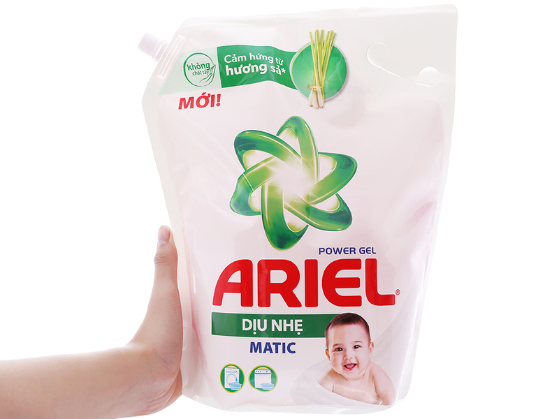 Nước giặt Ariel dịu nhẹ