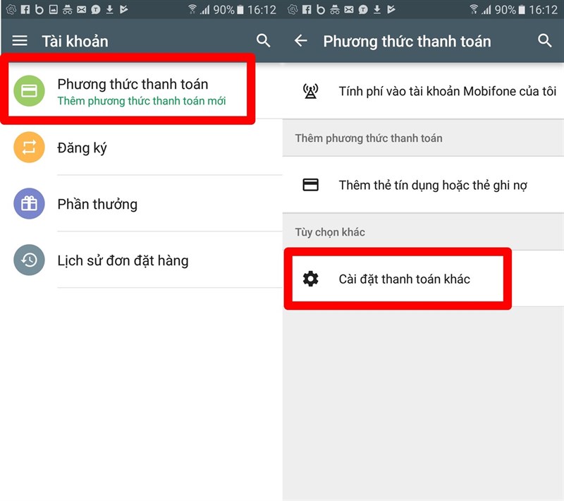 Hủy thanh toán Hủy thanh toán