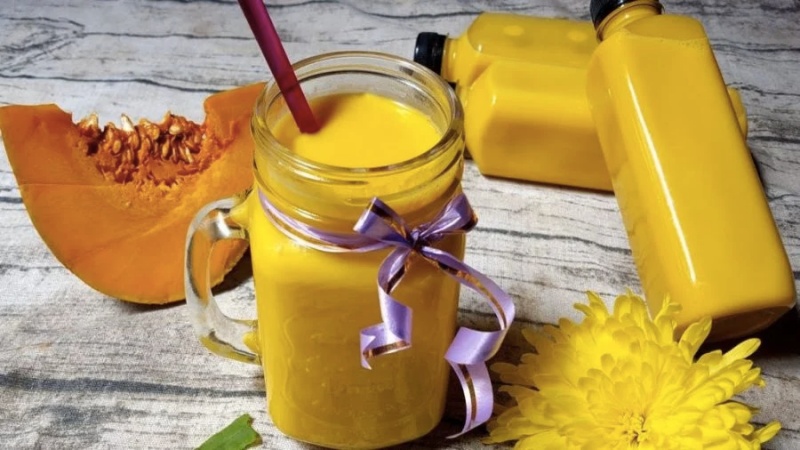 How to make delicious pumpkin milk to help skinny people gain weight