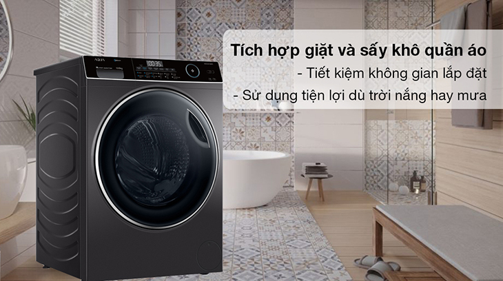 Máy giặt Aqua phù hợp người dùng có nhu cầu tiết kiệm thời gian giặt giũ