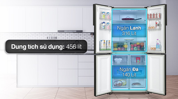 Tủ lạnh có đa dạng dung tích sử dụng