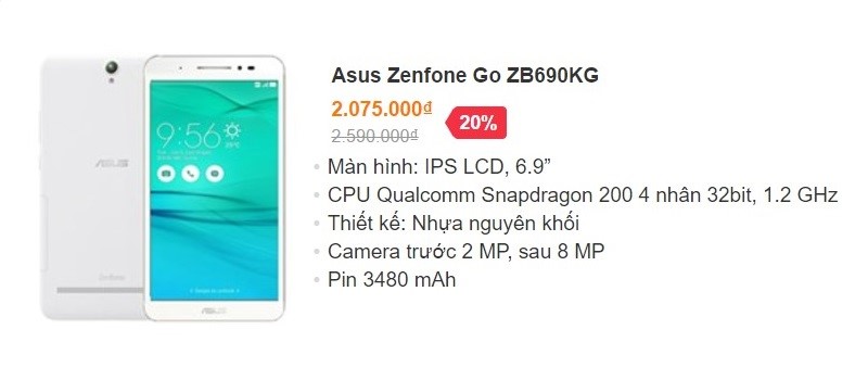 Tablet giảm đến 1 triệu