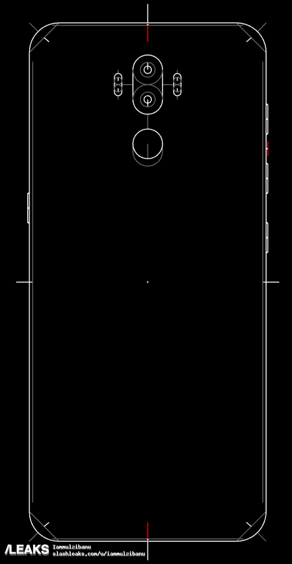 Galaxy Note 8 lộ bản vẽ mới với 2 loa ngoài, camera kép, vân tay mặt sau