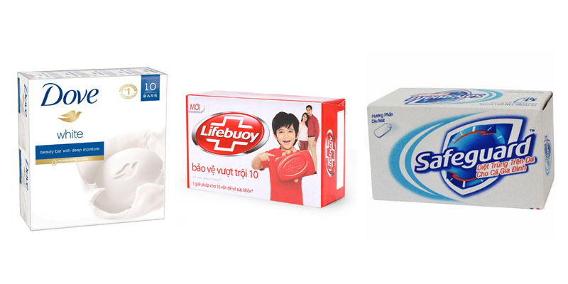  Lifebuoy, Safeguard, Camay, Purite