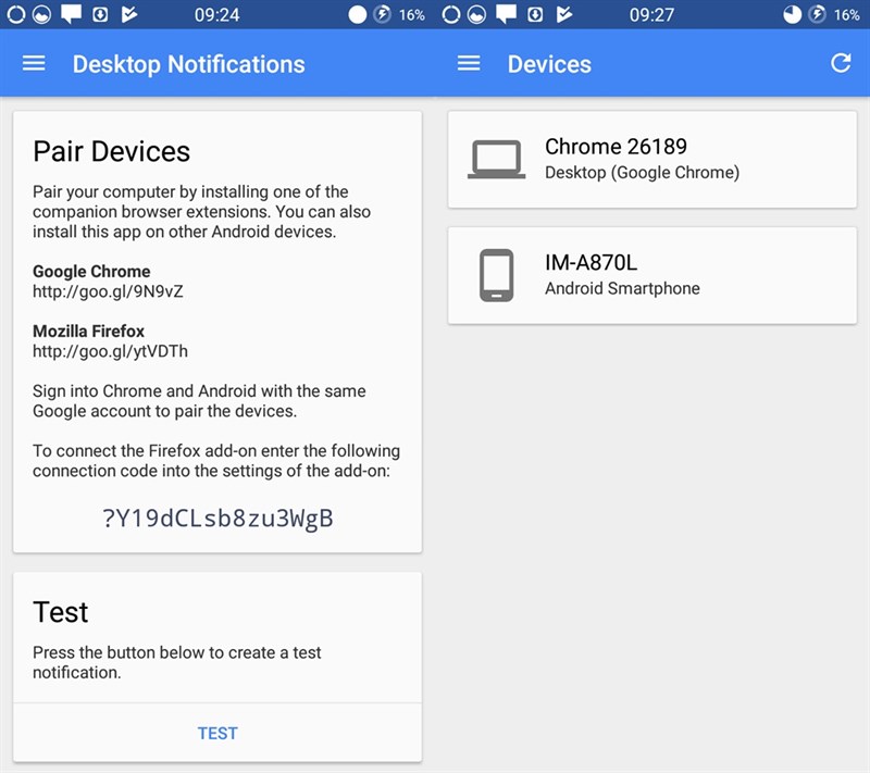 Desktop Notifications