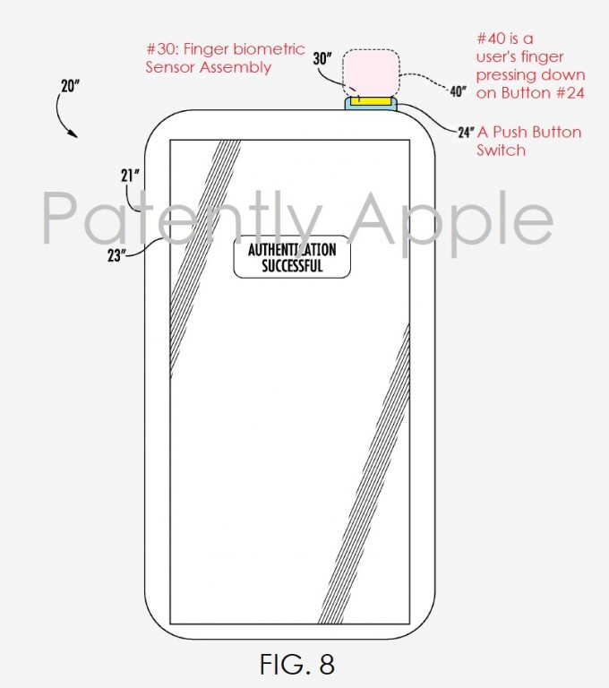 Cảm biến vân tay trên iPhone mới sẽ nằm ngay trên nút nguồn? Cảm biến vân tay trên iPhone mới sẽ nằm ngay trên nút nguồn?