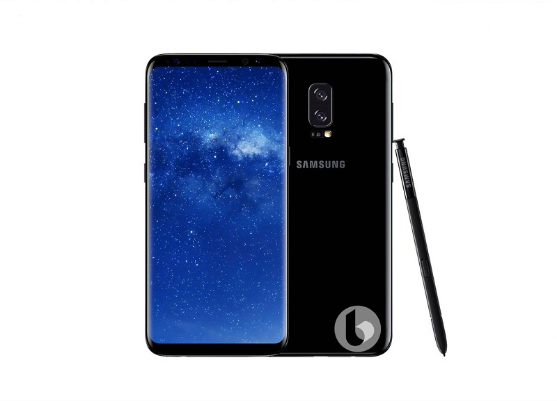 Ảnh render Galaxy Note 8 b Ảnh render Galaxy Note 8 b