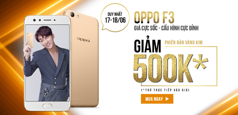 Chuyên gia selfie camera kép của OPPO giảm giá 2 ngày 17-18/6