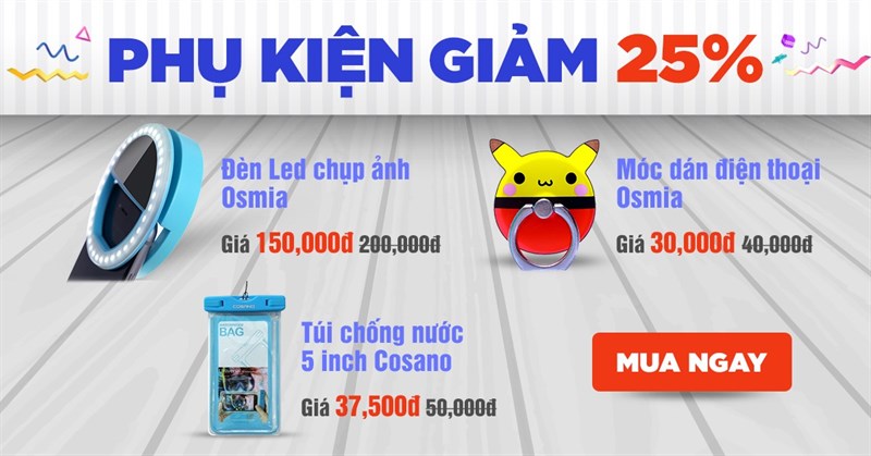 Sắm ngay phụ kiện xinh xắn giá chỉ từ 30K, số lượng có hạn! Sắm ngay phụ kiện xinh xắn giá chỉ từ 30K, số lượng có hạn!