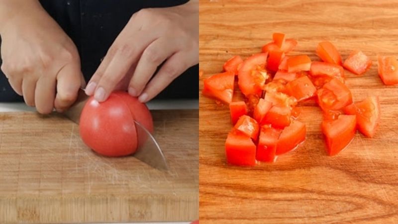 Sơ chế cà chua